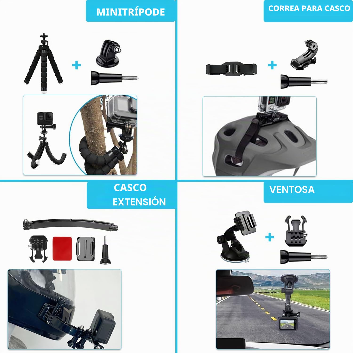 Accesorios para DJI Osmo Action 5 Pro/4/3, Saprdii carcasa impermeable, protector de pantalla, filtros, accesorios para buceo, soporte para bicicleta, palo selfie, soportes para pecho/cabeza/manillar