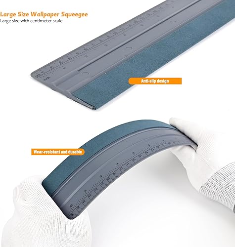 Miniatura 4 de EHDIS Papel Pintado Kit de herramientas de alisado Papel Pintado Cepillo de alisado Papel Pintado Grande para Aplicar Papel Pintado Pelar y Pegar,