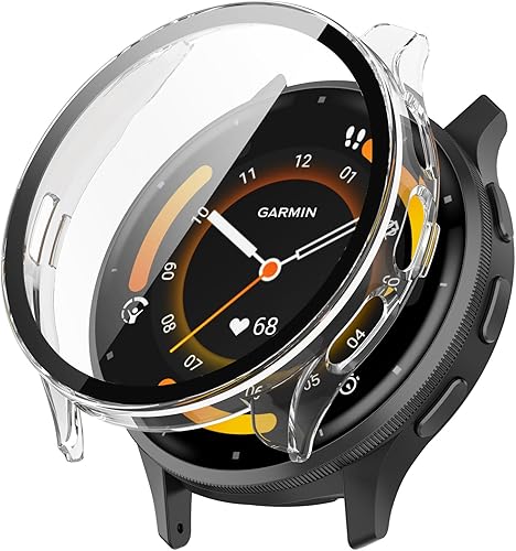 Miniatura 3 de Protector de pantalla compatible con las fundas Garmin Venu 3 (no para Venu 3S de 1.614 in), funda de reloj inteligente rayada, cubierta completa,
