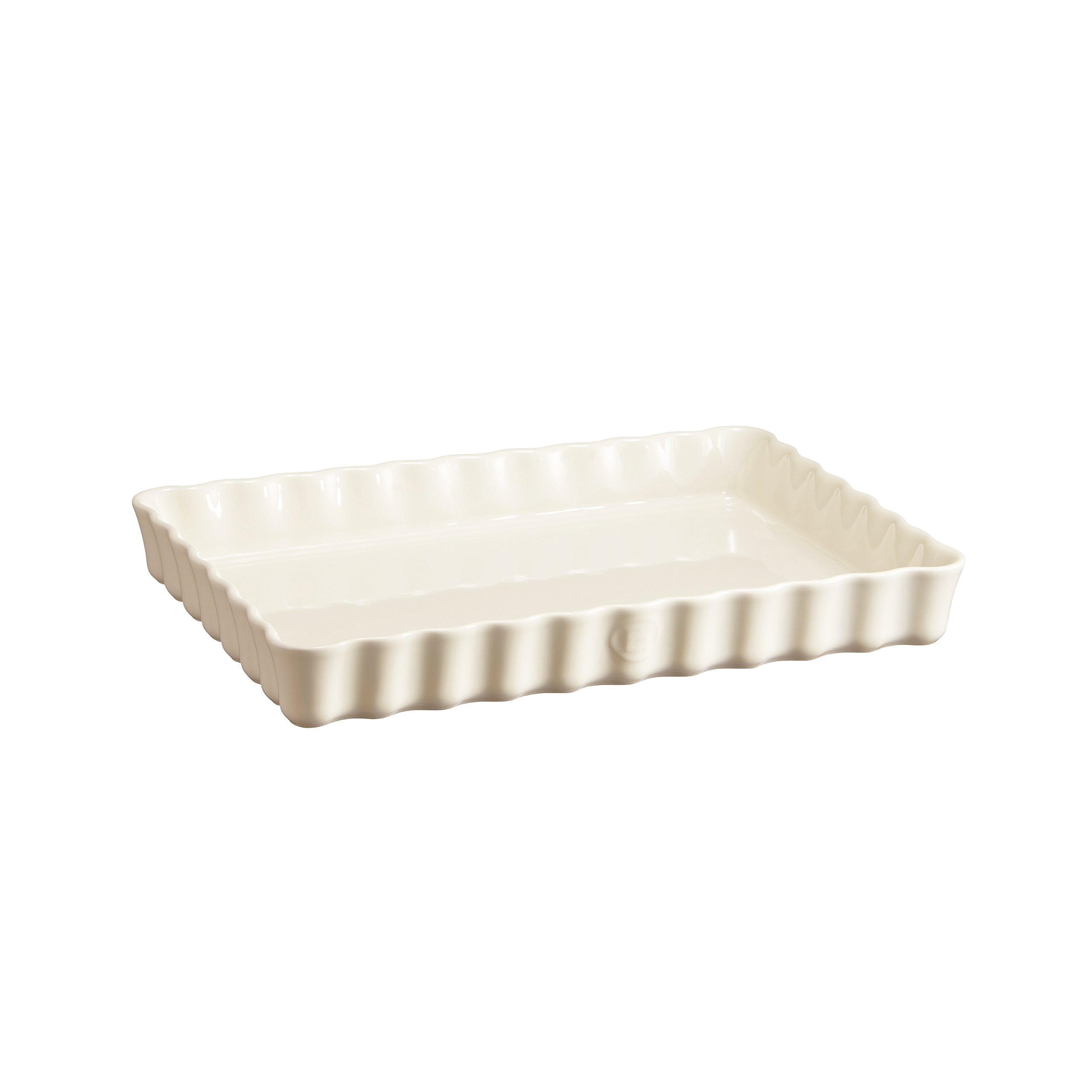 Emile Henry EH026038 Tourtière Rectangulaire, Céramique, Beige Argile, 33, 5 x 24 x 5 cm