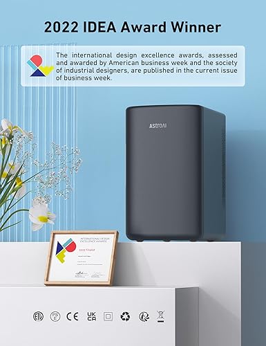 Miniatura 3 de AstroAI Mini refrigerador de 2.0 generación, 6 litros8 latas, refrigerador de maquillaje para el cuidado de la piel, 110 V CA12 V CC, enfriador