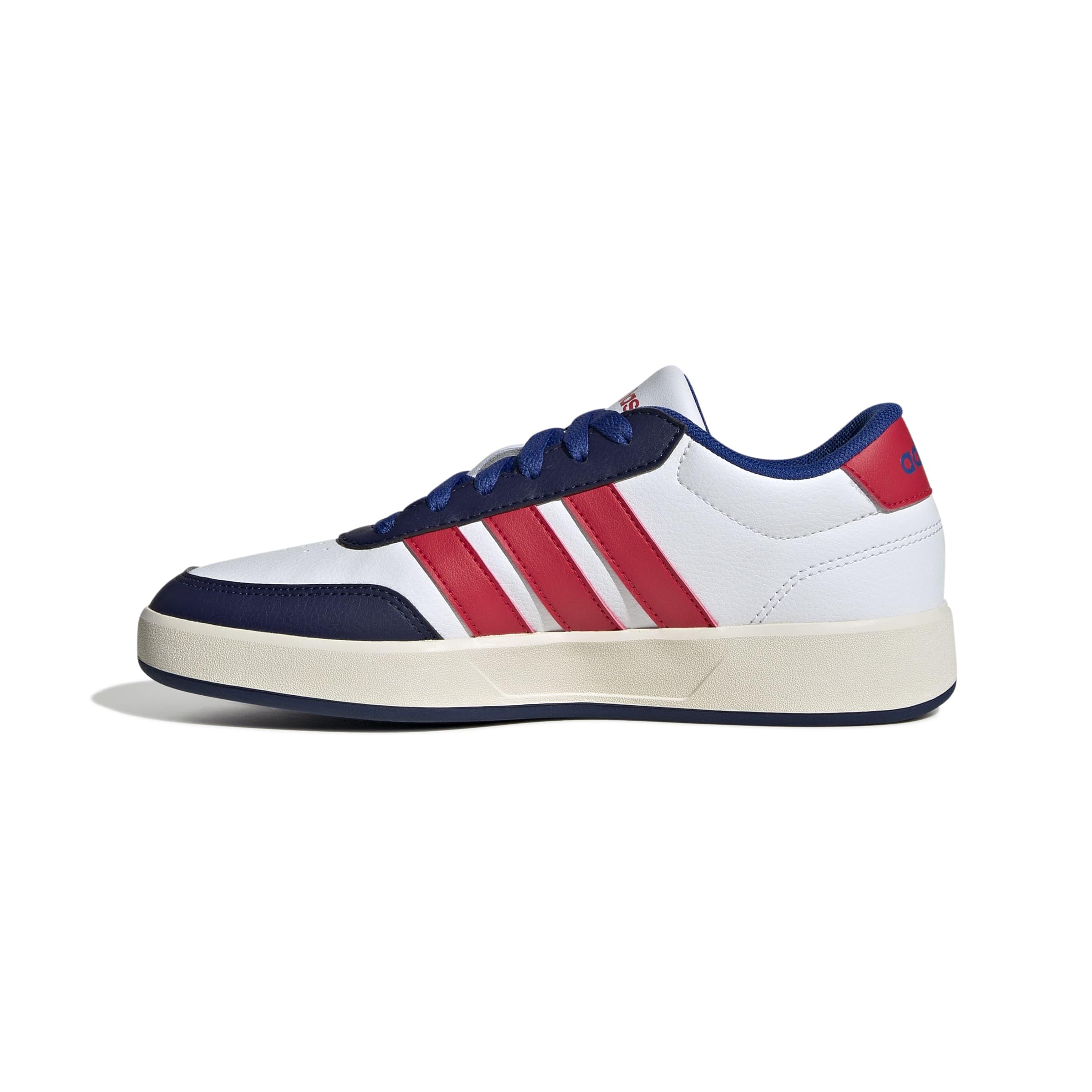 adidas Unisex Kids BREAKNET 3.0 Shoes Junior, FTWR White/Pure Ruby/Team Royal Blue, 5.5 UK