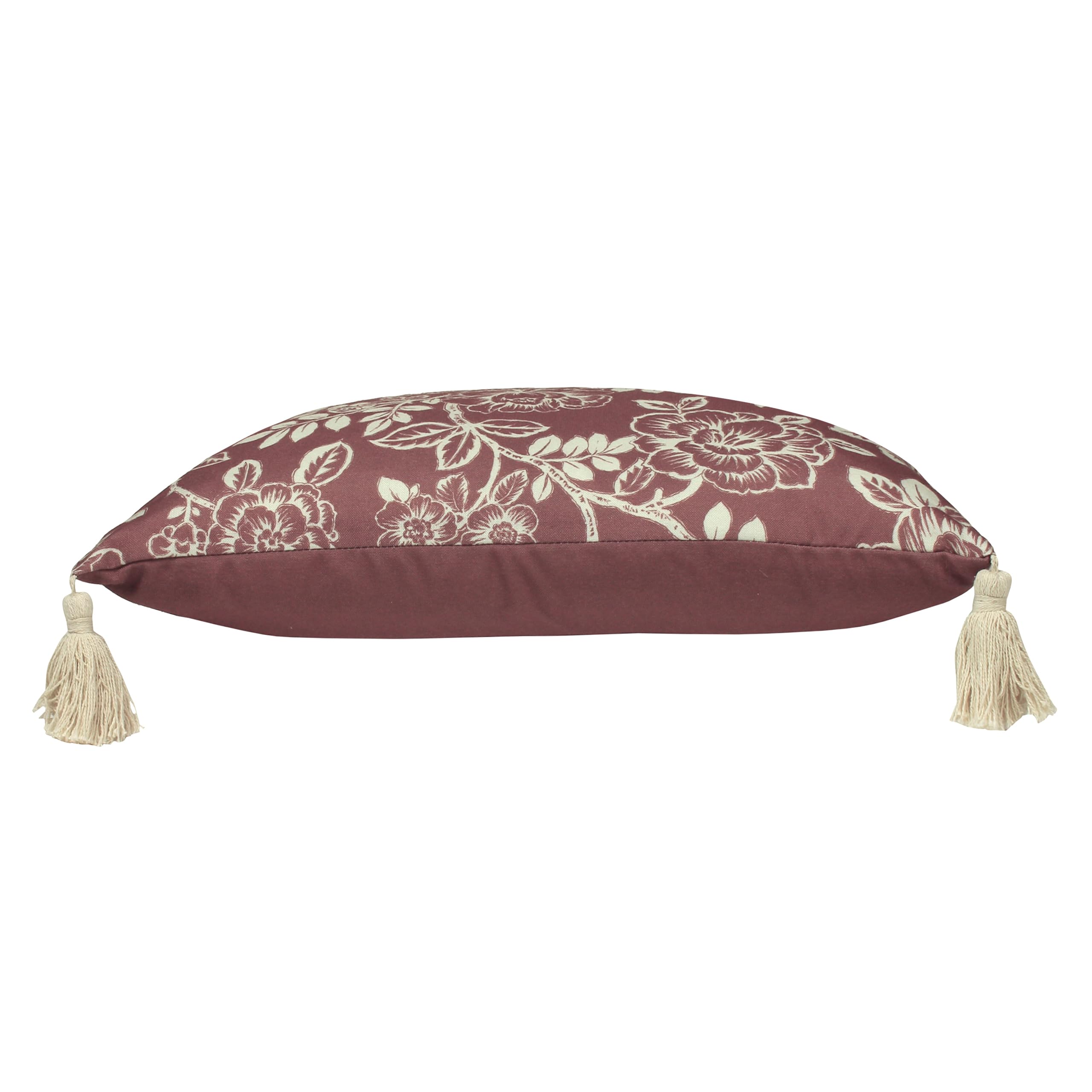 Paoletti Somerton Feather Filled Cushions Twin Pack, Mulberry, 35 x 50cm - Image 3