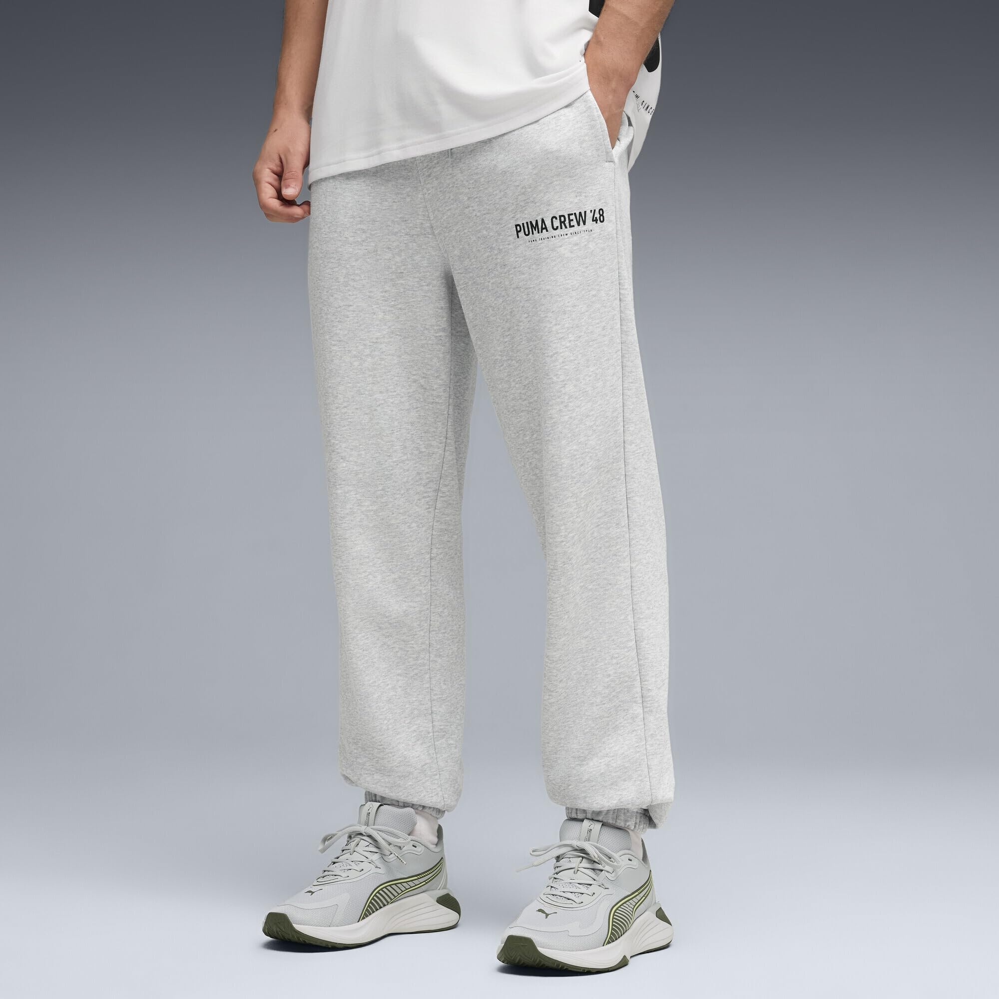 PUMA - M Graphics French Terry Jogger, Pantaloni in Maglia Unisex - Adulto