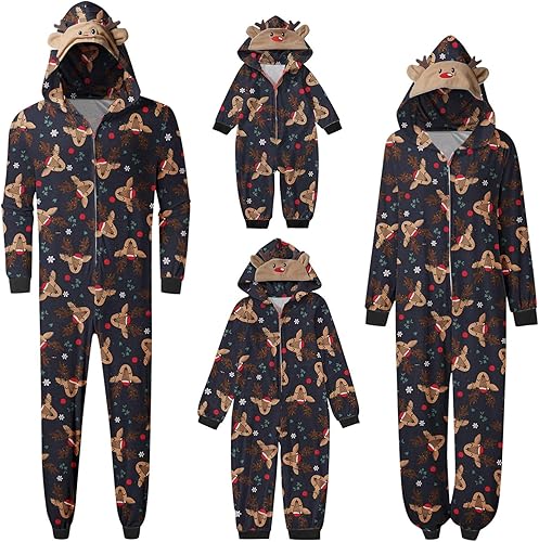 MDNZCTH Pijamas de Navidad familiares a juego 2023 lindo conjunto de pijama para mujer, suave, cómodo, talla grande, pantalones largos de manga