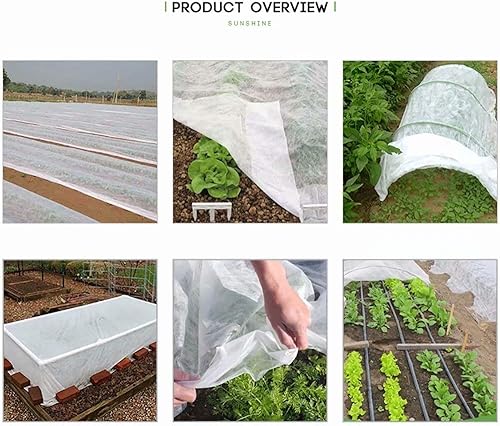 Miniatura 4 de Agfabric Cubiertas flotantes para hileras de plantas, protección contra la congelación, cubiertas para hileras de vegetales