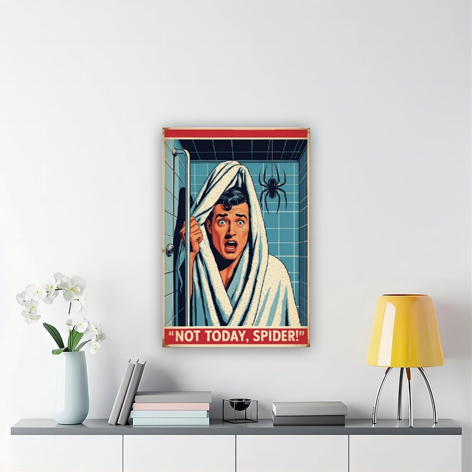 WLQZFRWV Poster rétro Pop Art de style bande dessinée - Décoration pour chambre à coucher, bureau, chambre - Cadeau - 60 x 90 cm