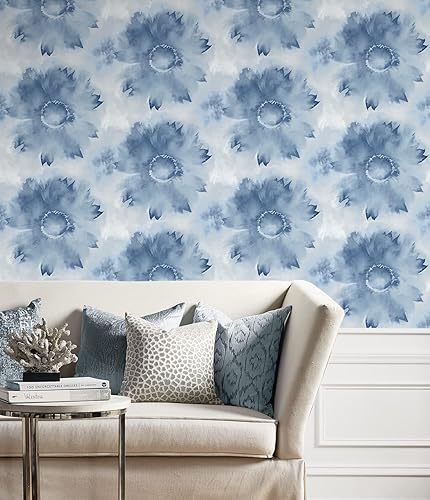 Miniatura 4 de NextWall Papel tapiz de acuarela con diseño de girasol