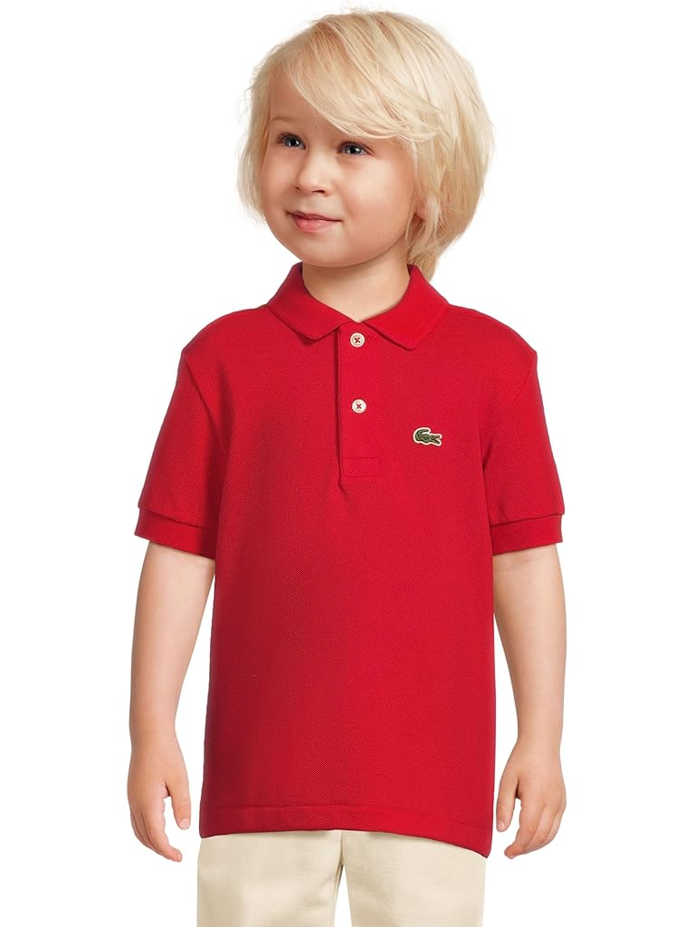 Red Lacoste Petit Pique Polo (Little Kid/Big Kid)