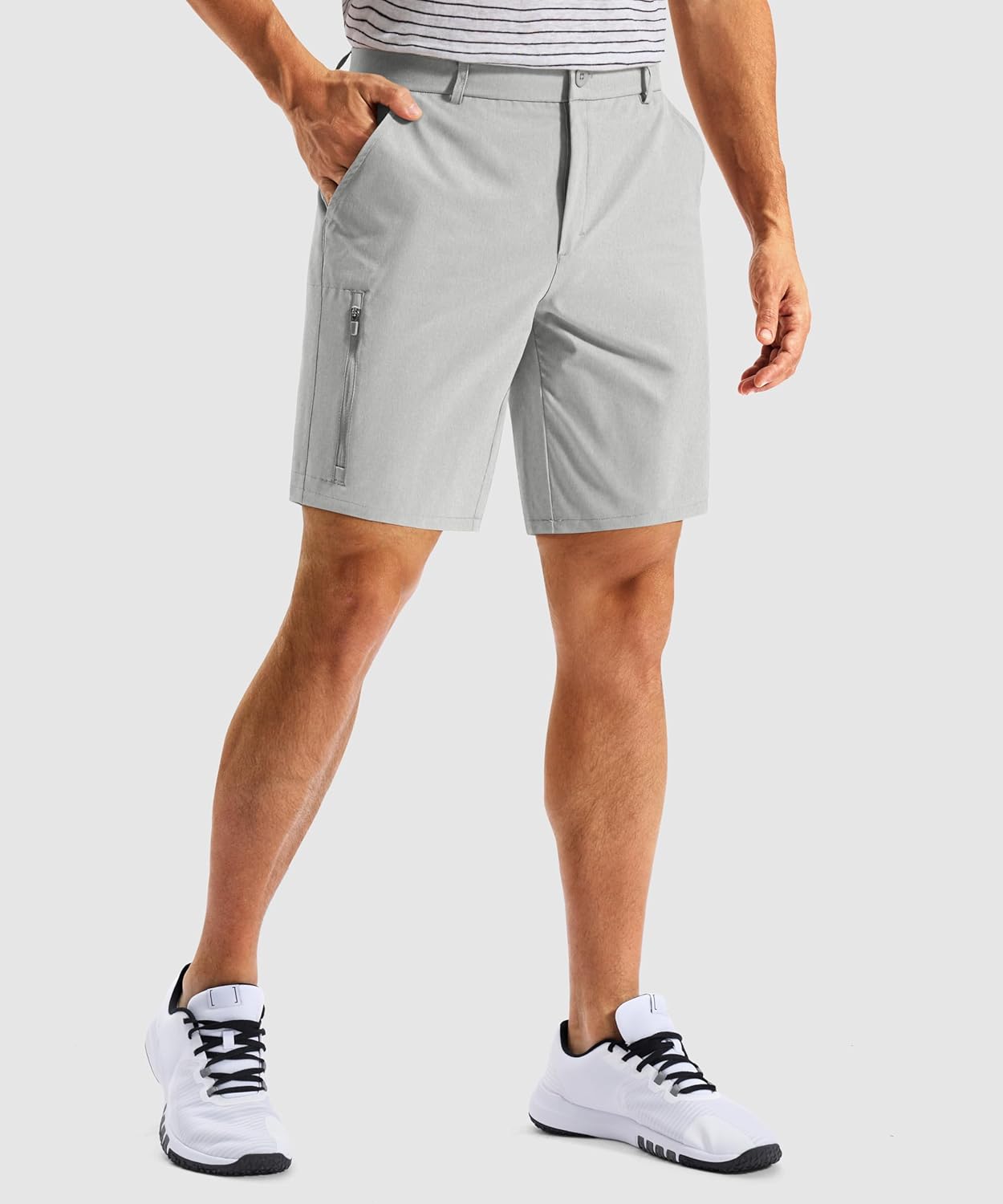 G Gradual Men's Golf Dress Shorts 7 Inch Inseam Lightweight Quick Dry Chino Casual Work Shorts for Men with 4 Pockets - Image 7