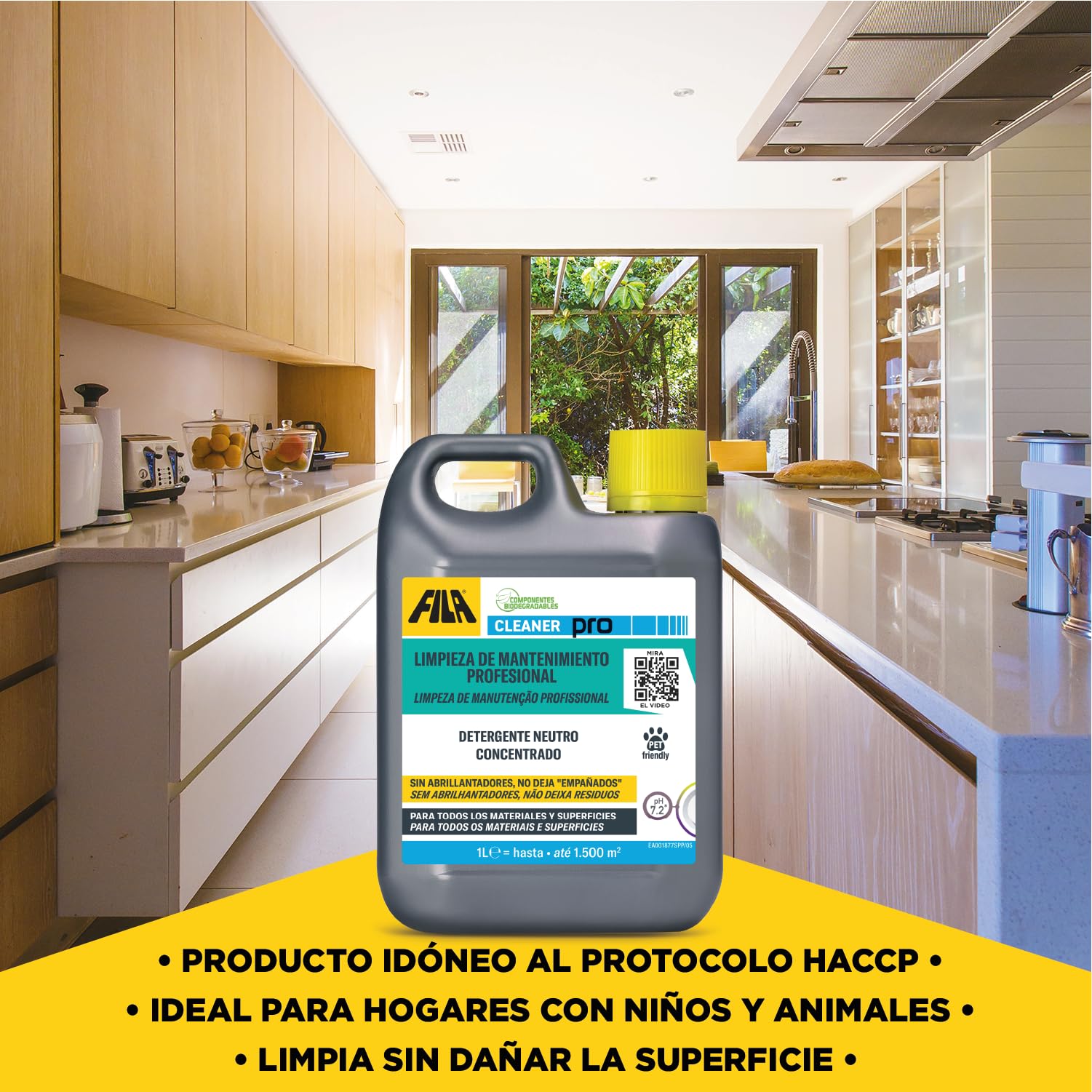 Detergente pH Neutro CLEANER PRO para Pavimentos y Revestimientos Mármol Gres Resina Vinilo Madera