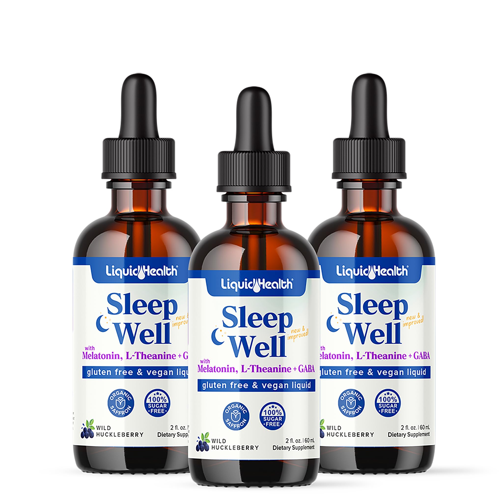 LIQUIDHEALTH Sleep Well Natural Sleep Aid Melatonin Drops - Better Sleep & Mood, Relax & Calm Mind, Fall Asleep Faster Stay Asleep Longer - Made in USA, Vegan, Sugar-Free, Drug Free, Non-GMO (2 oz) — Amazon image 7
