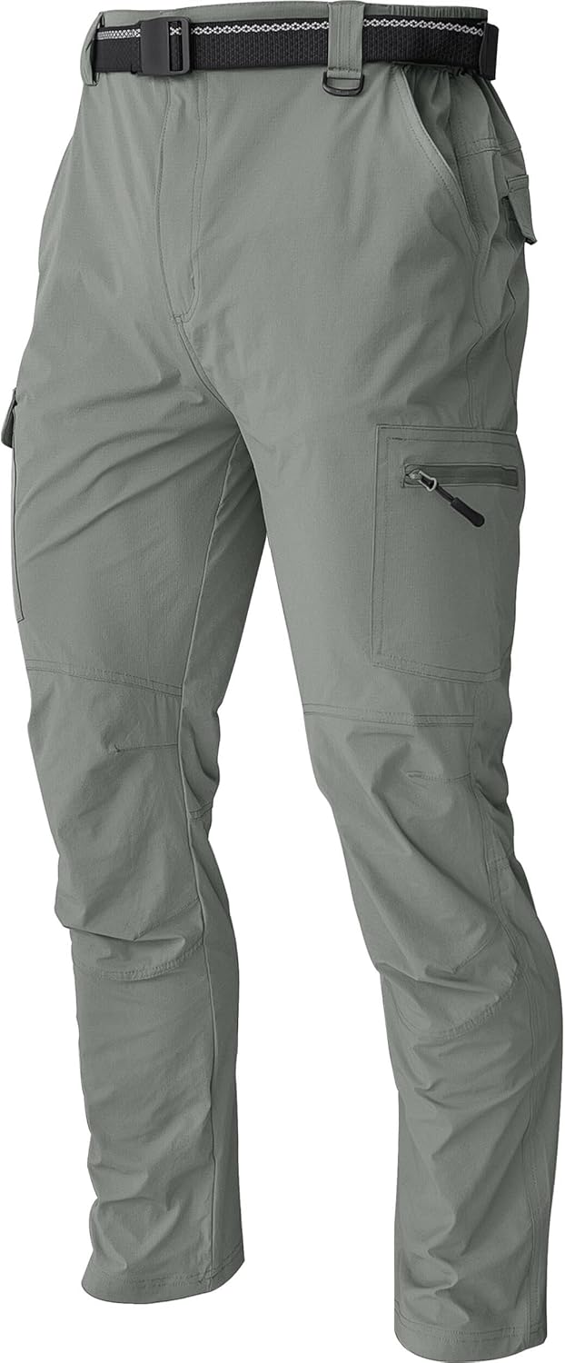 Lightweight Water-Resistant Men’s Cargo Hiking Pants with Quick-Dry Feature