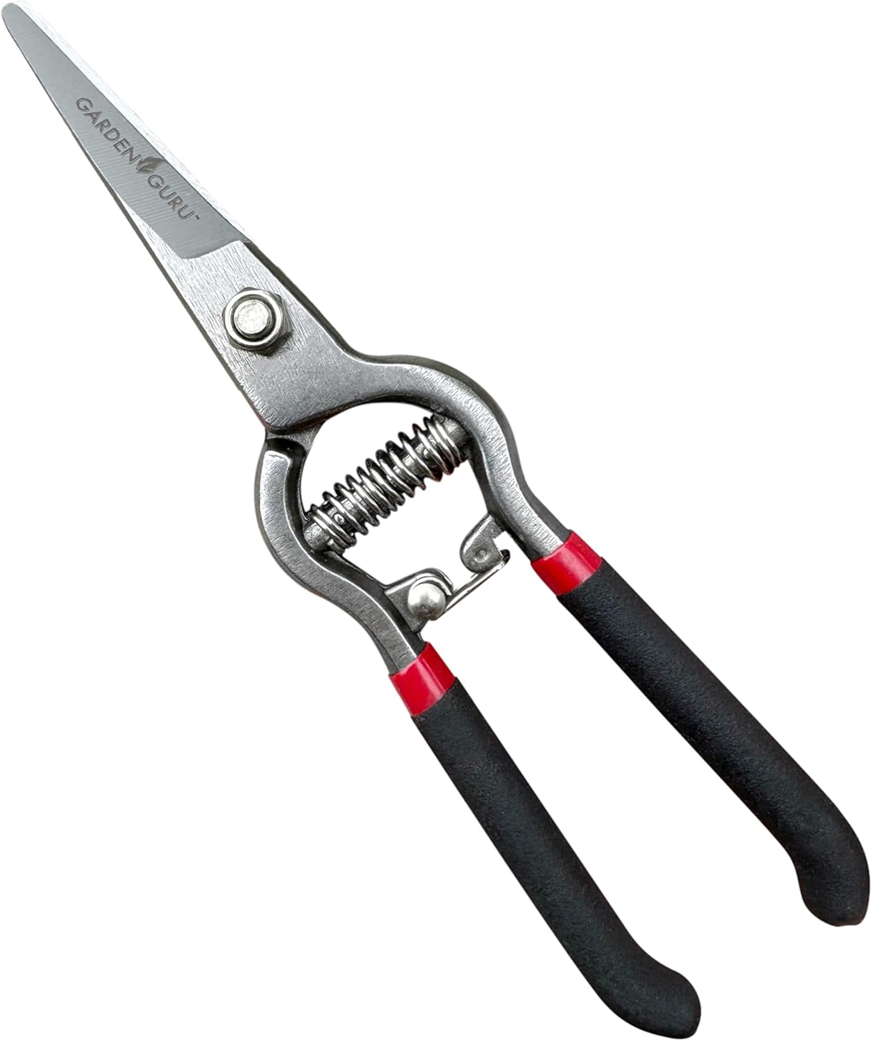 Garden Guru Classic Bypass Pruning Shears Clippers – Heavy Duty Forged Steel Garden Pruners – Safety Lock – Non Slip Comfort Grips – Cuts up to 1” Diameter – Professional Bypass Pruners for Gardening