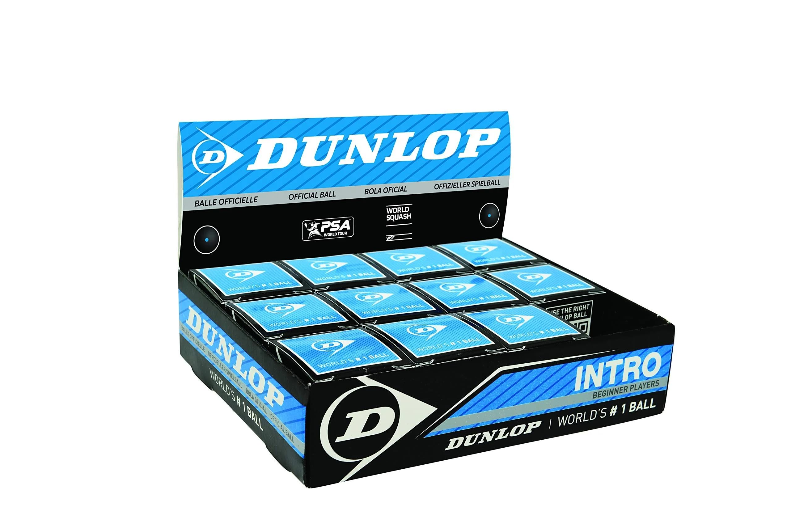 Dunlop Squash Ball (Black, One Size, D1SB700105-BLUE-DOT)