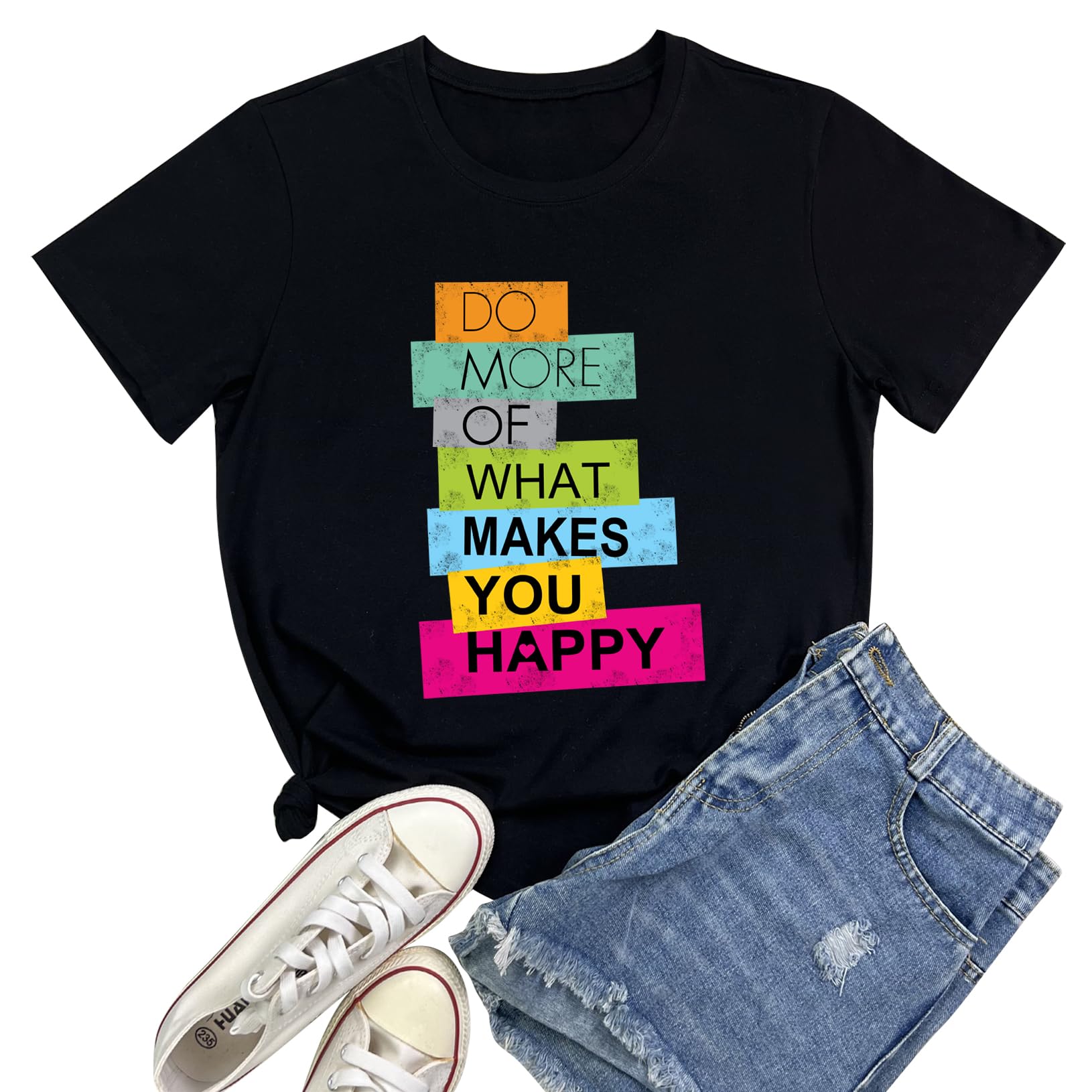 BLACKOO Women Graphic Soft Tshirts Cute Tees