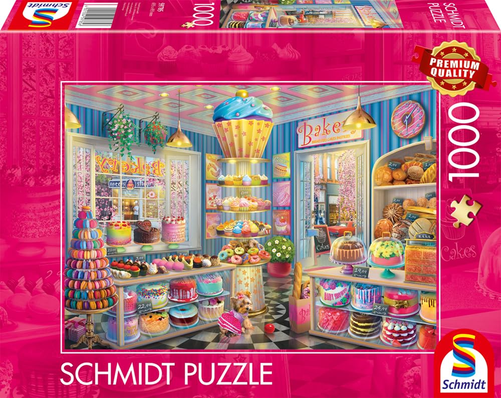 Schmidt Spiele 59785 Colourful Bakery Jigsaw Puzzle, 1000