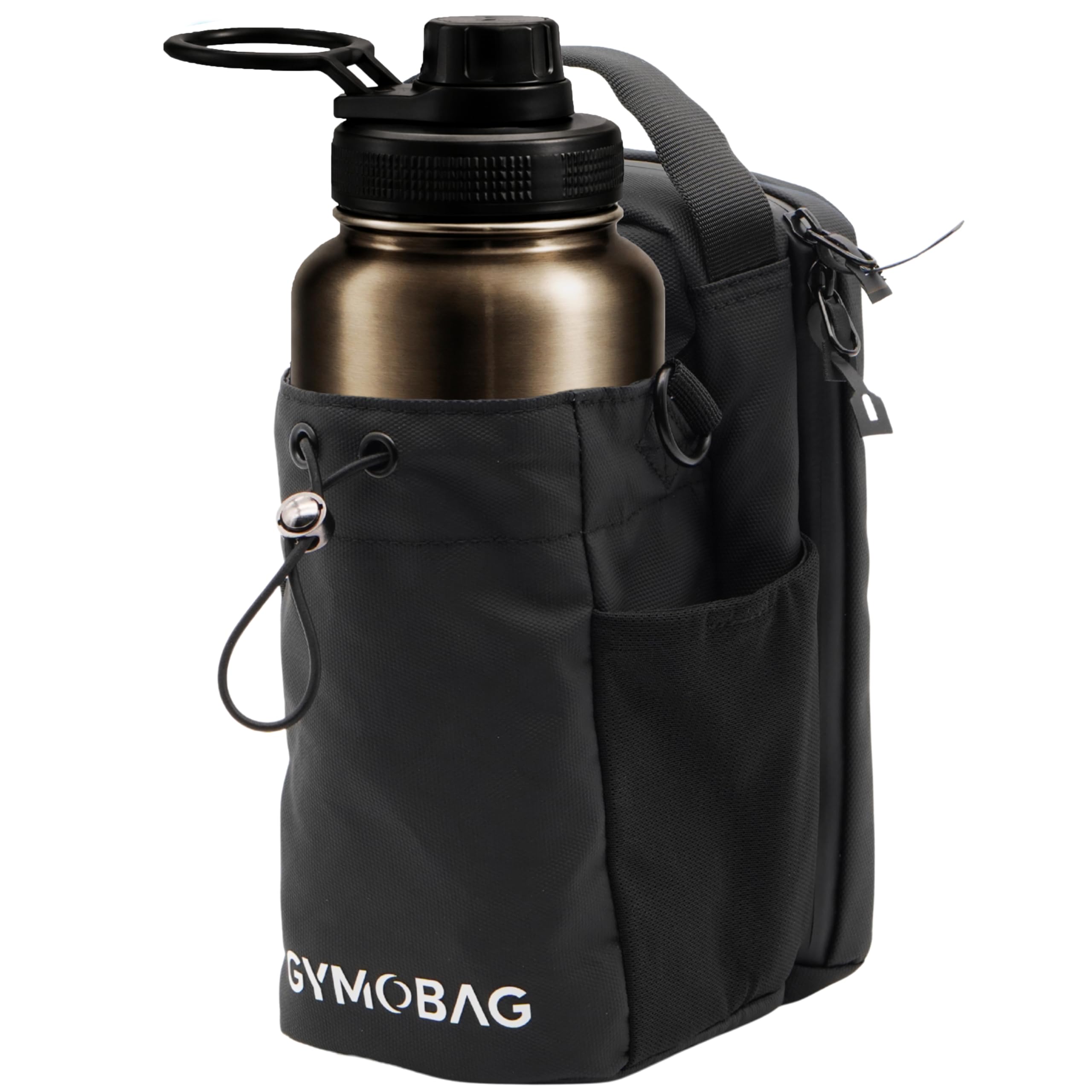 GYMOBAG Magnetic Gym Bag for Men & Women – Strong Magnets, Waterproof Crossbody Sling with AirTag Pocket & Pouch –Magnetic Water Bottle Holder Fits