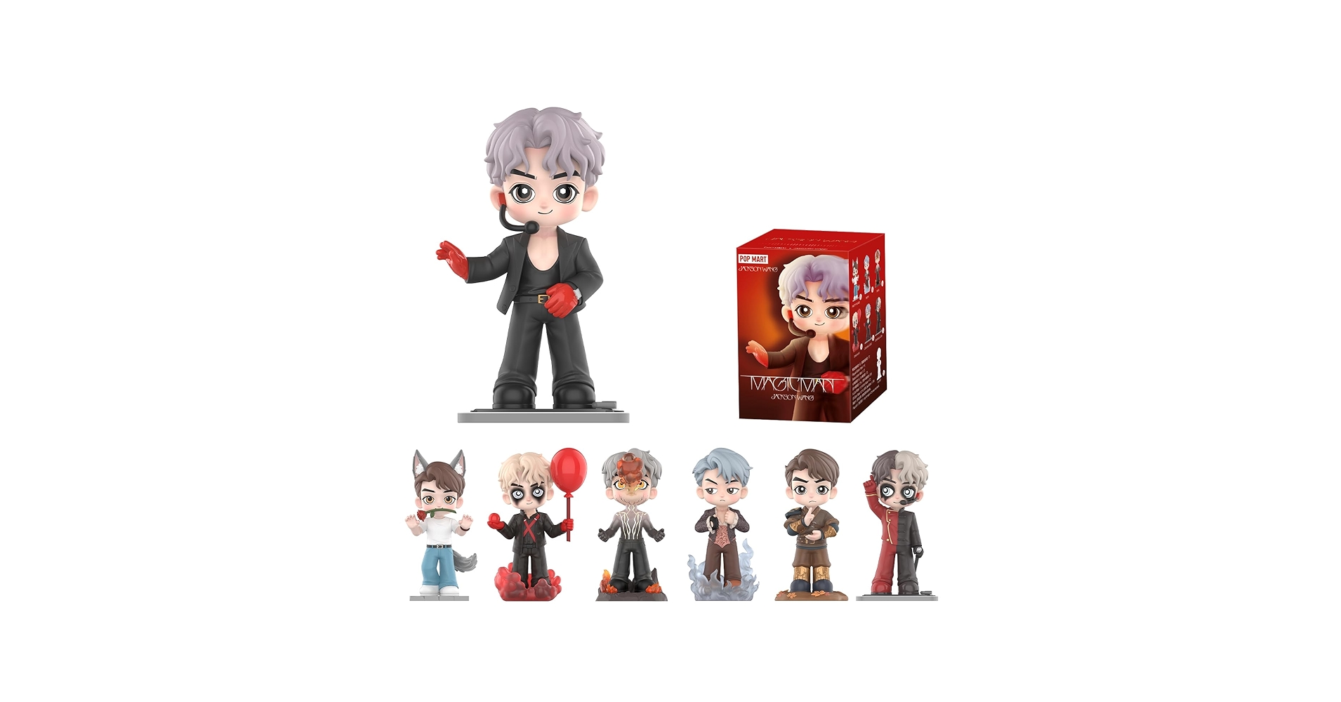 JACKSON WANG MAGIC MAN シリーズ 3個セット Amazon.com: POP MART Jackson Wang Magic Man Series Figures