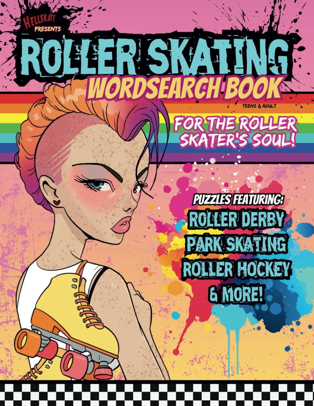 Roller Skating Wordsearch Book by Hellskate: Skate Inspired Puzzles!