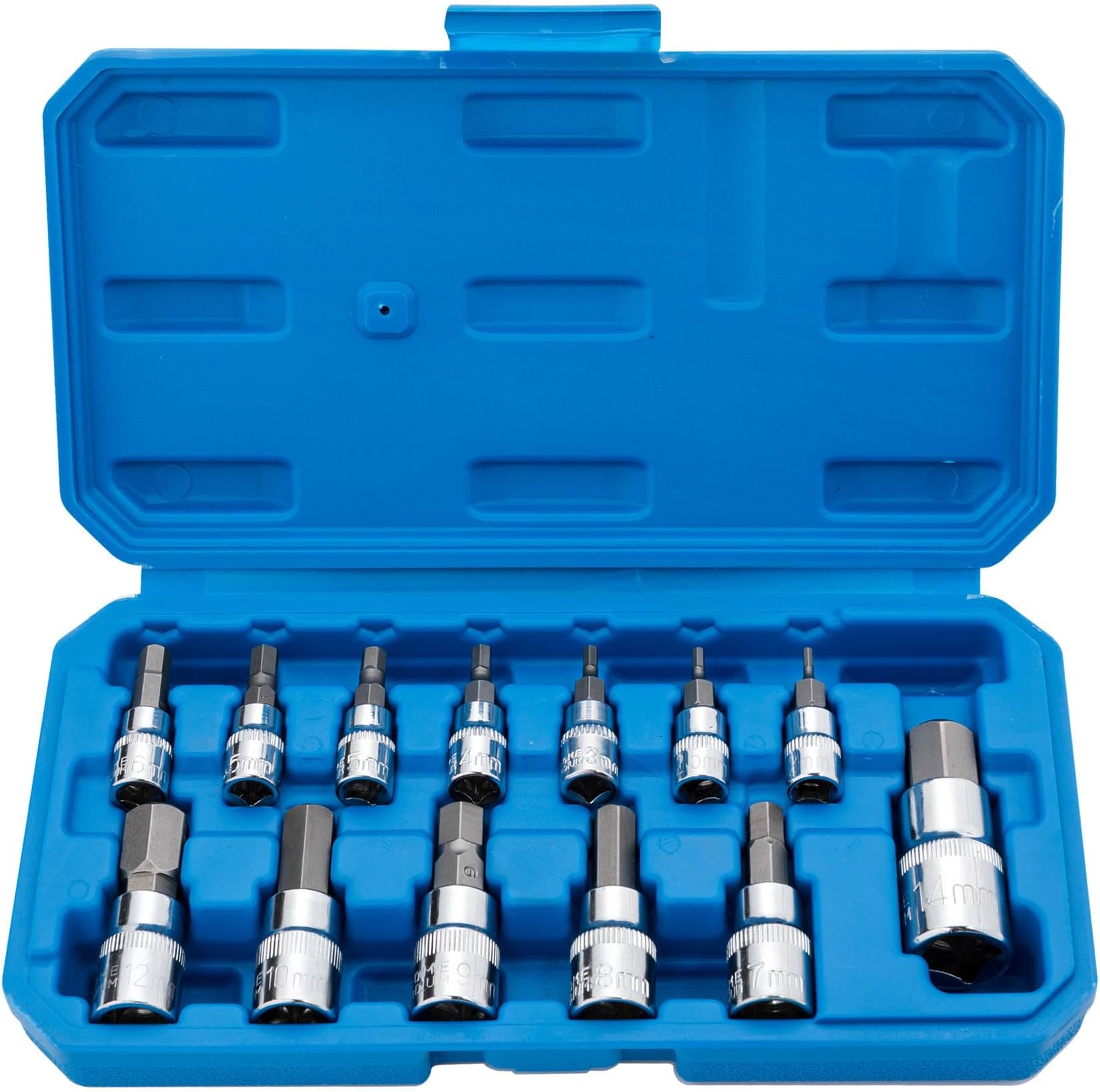 Alight Hex Bit Socket Set Premium S2 Alloy Steel | 13-Piece Metric 2mm - 14mm Allen Socket Kit