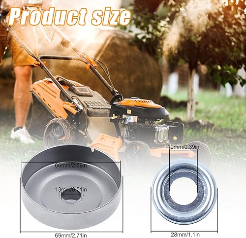 Miniatura 5 de Kit de rodamientos de reparación de carburador para piñón de pistón de cilindro de diámetro grande de 1.575 in para Stihl MS211 MS181 MS171 MS171C