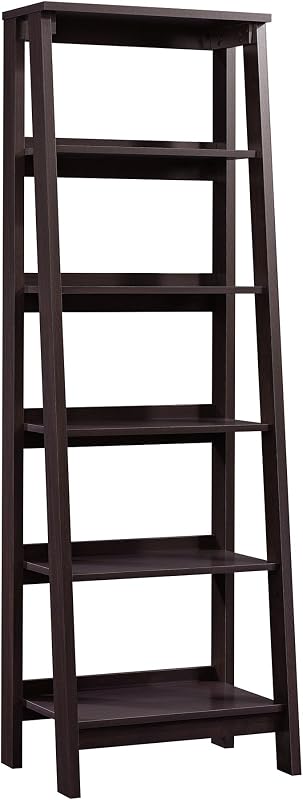 Librería de madera con caballete y escalera de 5 niveles, en madera de Jamocha