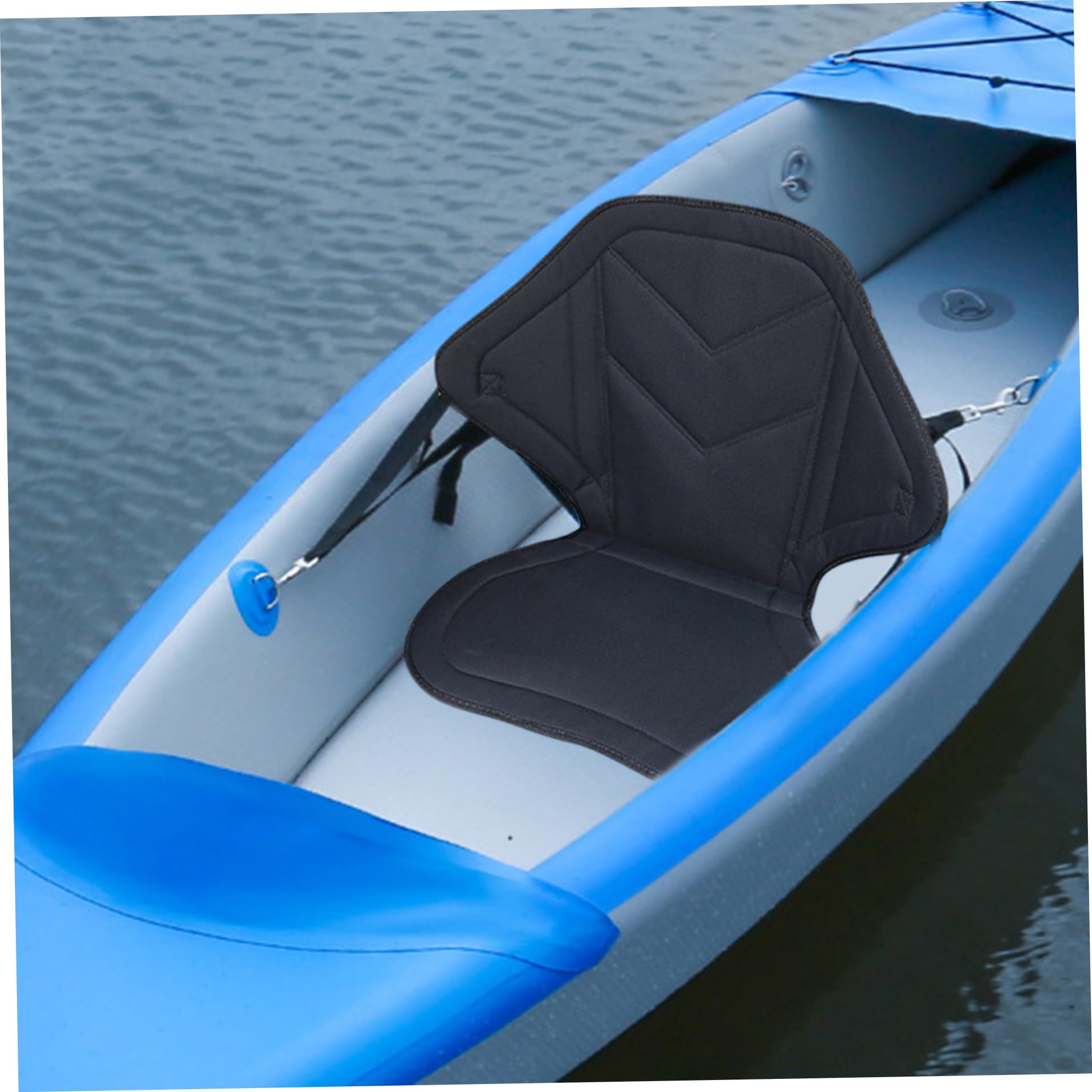 Kajaksitz mit Rückenlehne, verstellbarer Kanusitz aus Oxford-Stoff mit Karabinerhaken, abnehmbarer, wiederverwendbarer Paddleboard-Sitz, Kajak-Zubehör, Kajaksitze mit Rückenlehne, Kajak-Zubehör