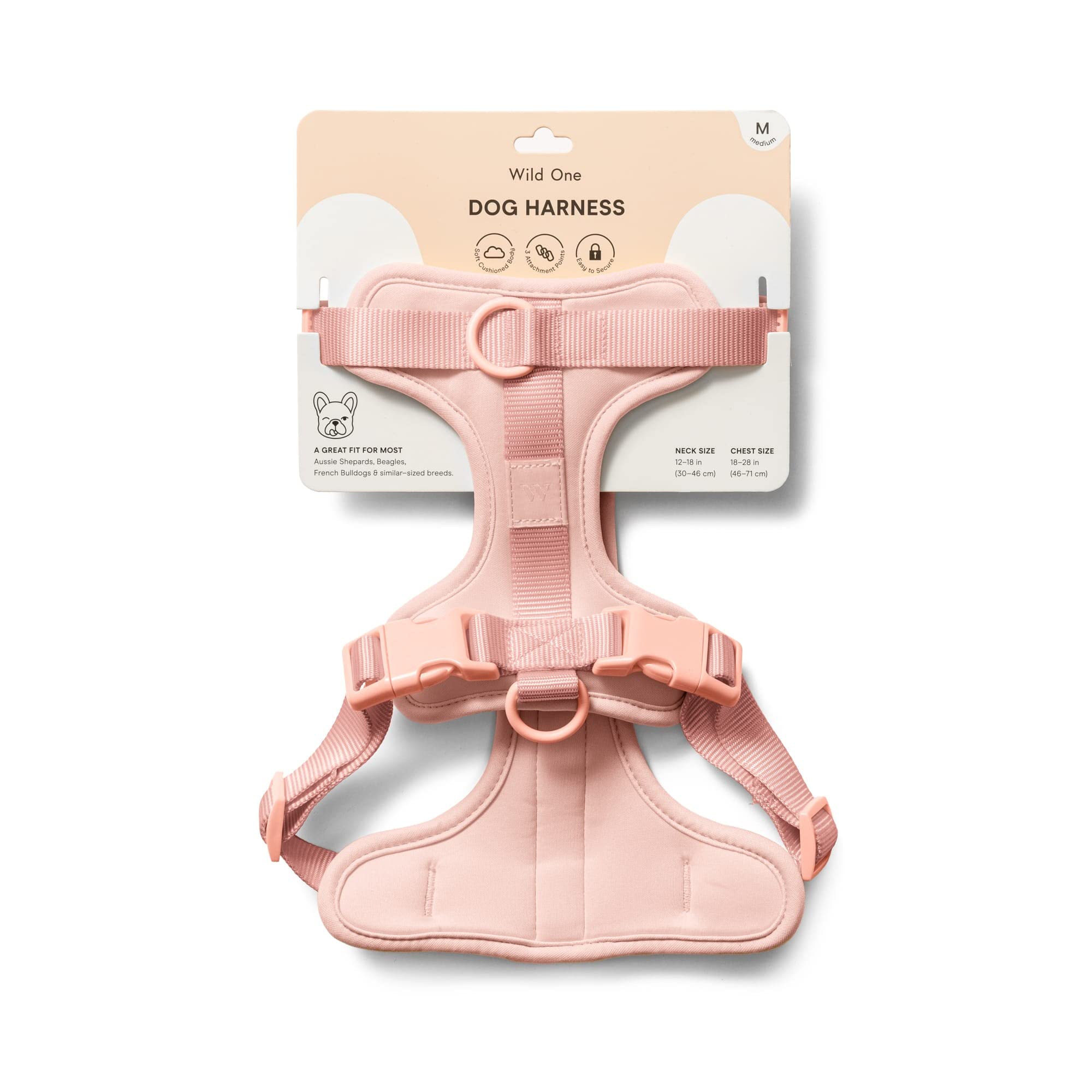 Amazon | ワイルドワン ハーネス 2.0 - ミディアム - ピンク | Wild