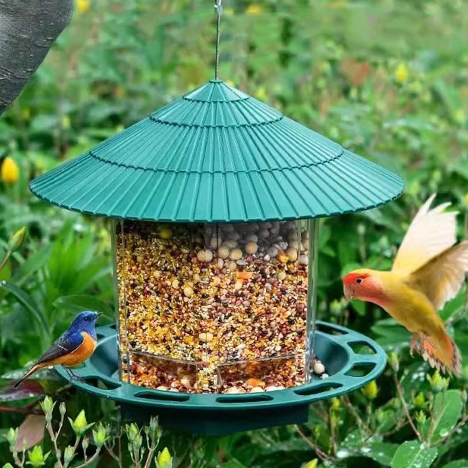 Comederos para pájaros para al Aire Libre Alimentador de Aves Colgantes de Aves Salvajes comederos para pájaros a Prueba de Ardillas para el Aire