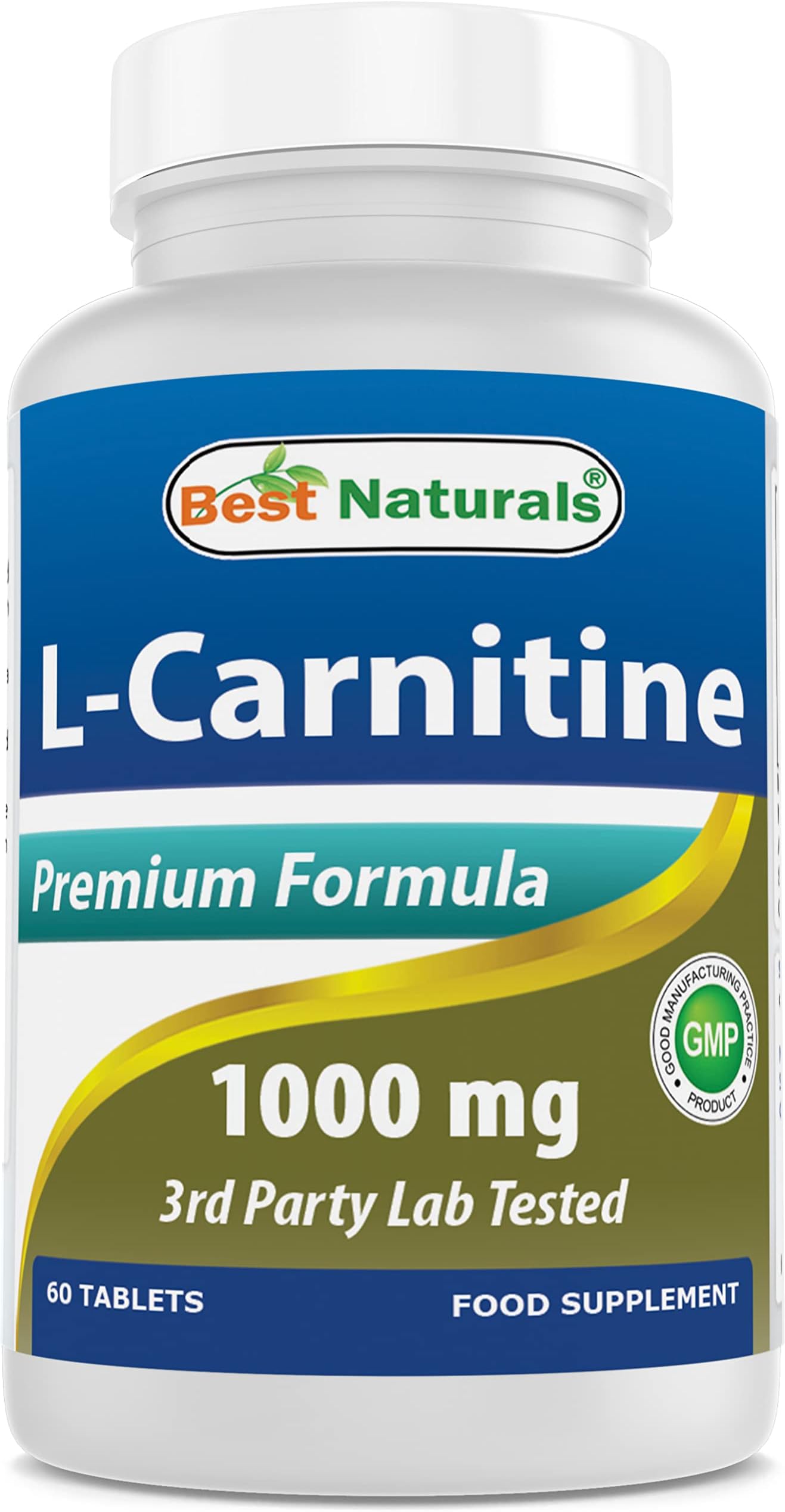 Best Naturals L-Carnitine 1000Mg 60 Tablets