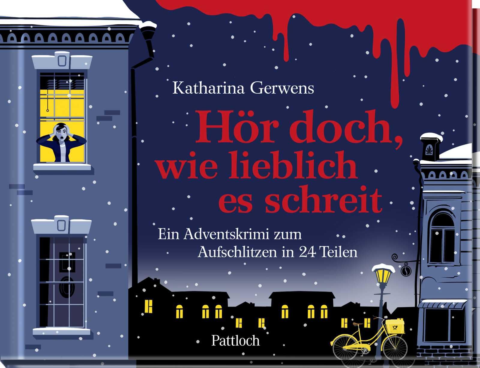 Hör doch, wie lieblich es schreit: Ein Adventskrimi zum Aufschlitzen in 24 Teilen | Spannender Krimi-Adventskalender mit Seiten zum Aufschneiden | Ideal als Geschenk für alle Krimifans