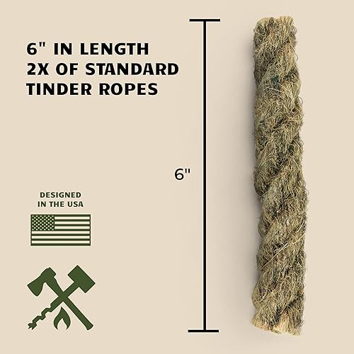 Miniatura 6 de Ferro Rod Fire Starter Kit | Flint and Steel Striker | Herramienta de varilla de magnesio impermeable y arter de fuego para fogatas (barra de