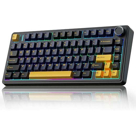 AULA F75 Wireless Mechanical Keyboard - Thunder Black