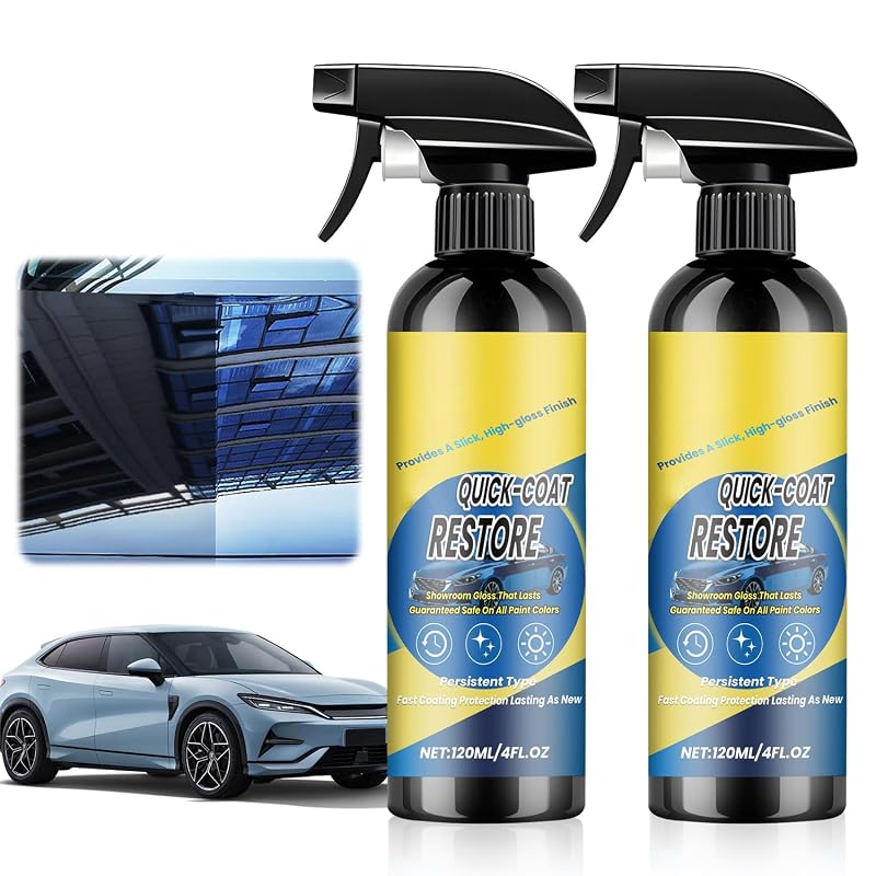 Viuvoiul Spray de Revestimento Nano para Restauração e Brilho Automotivo 120 mL com 2 unidades