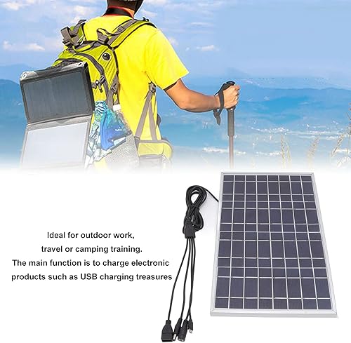 Miniatura 5 de 8V 15W Panel Solar Usb Energía Solar Carga de Alta Eficiencia Carga Treasure Cargador de Voltaje de Carga Potencia 8V 15W Panel Solar de Alta