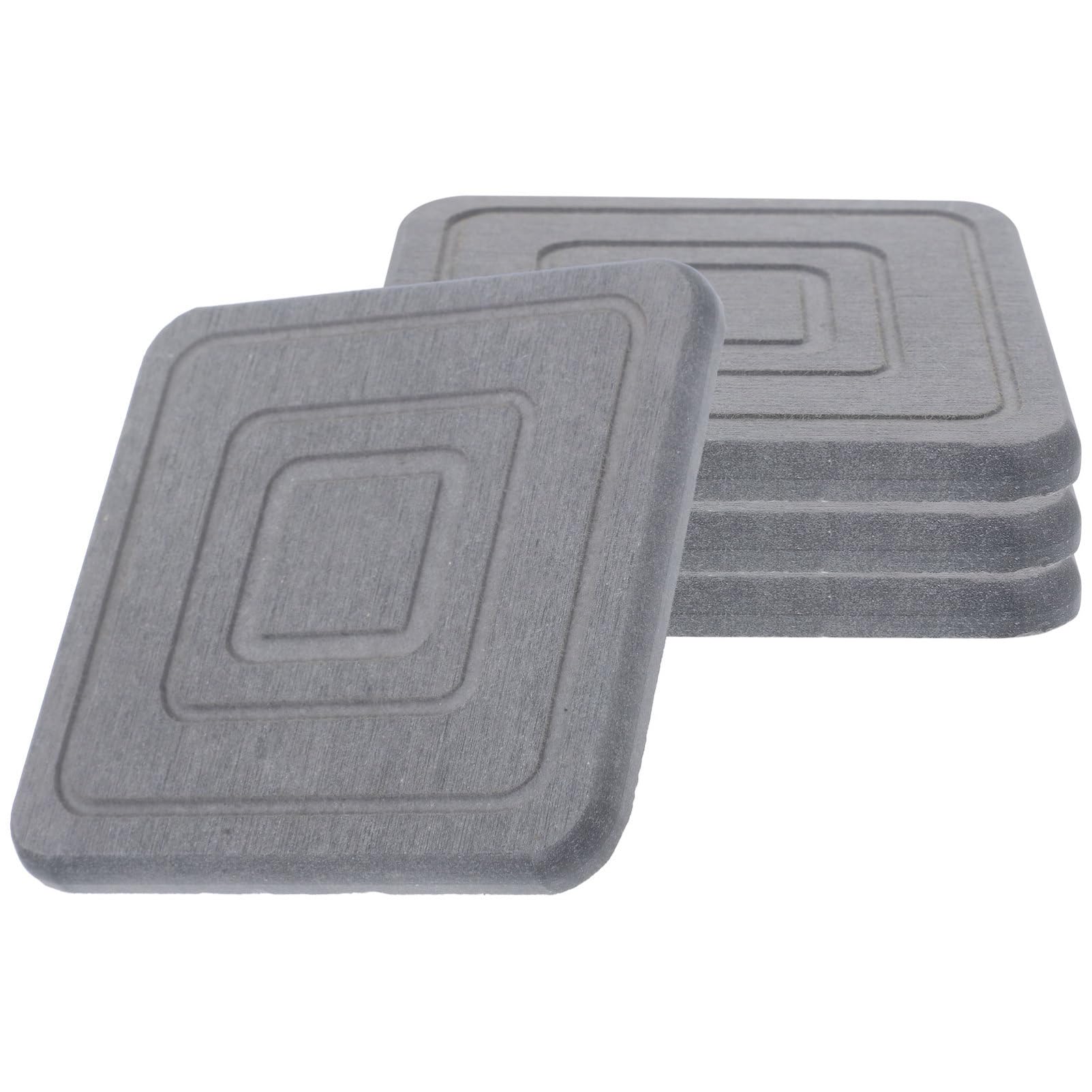 TOYANDONA 4pcs Water Absorbent Diatomite Quick Drying Trays for Flowerpots Multi-Purpose Absorbent Dishes for Kitchen Bathroom and Home Use Deep