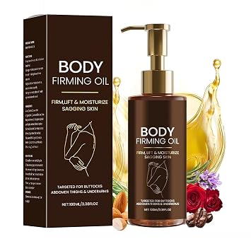Body Firming Oil, Hydrating and Firming Skin for Women Full Body Use| Nourishes Skin,Reduces Fine Lines,Improves Elasticity 1, brown