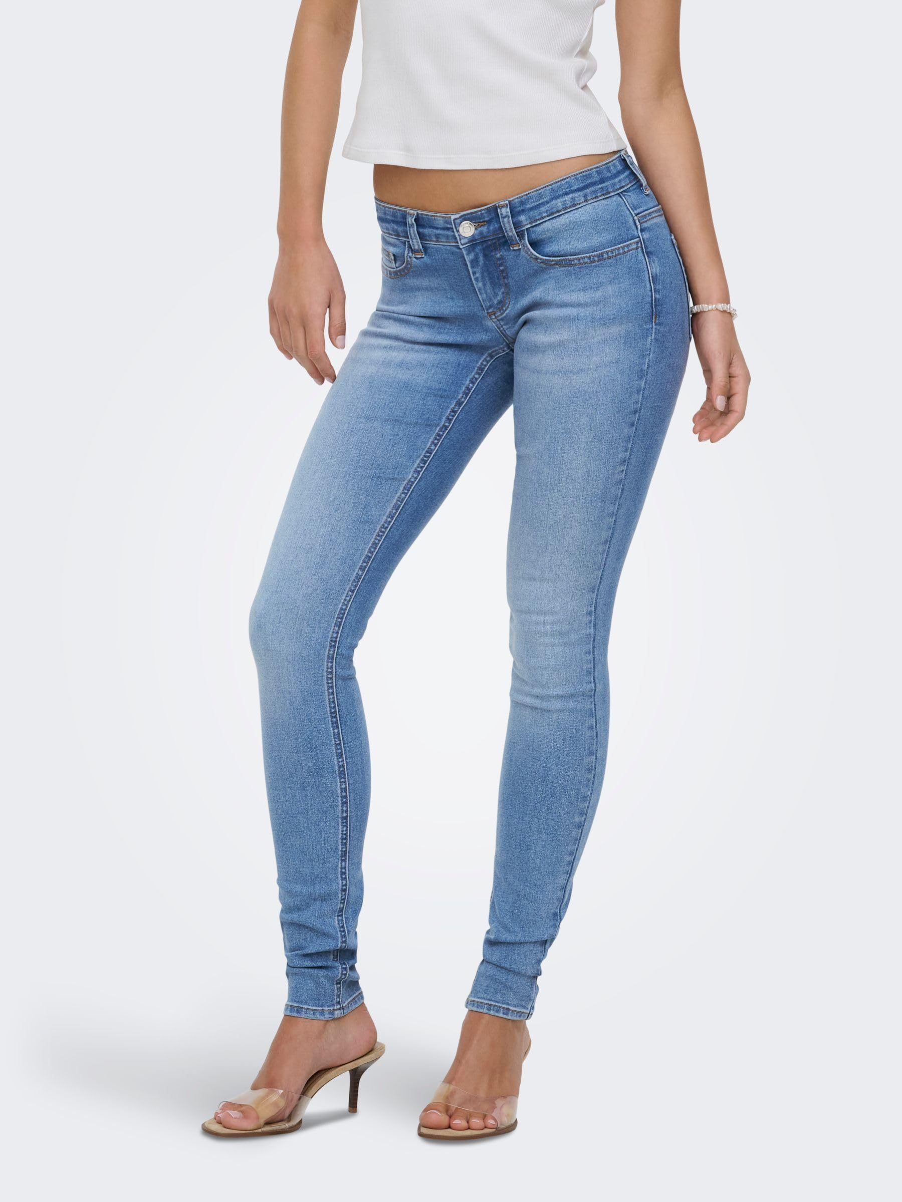 ONLY Female Skinny Jeans ONLCORAL Niedrige Taille Skinny Fit Jeans