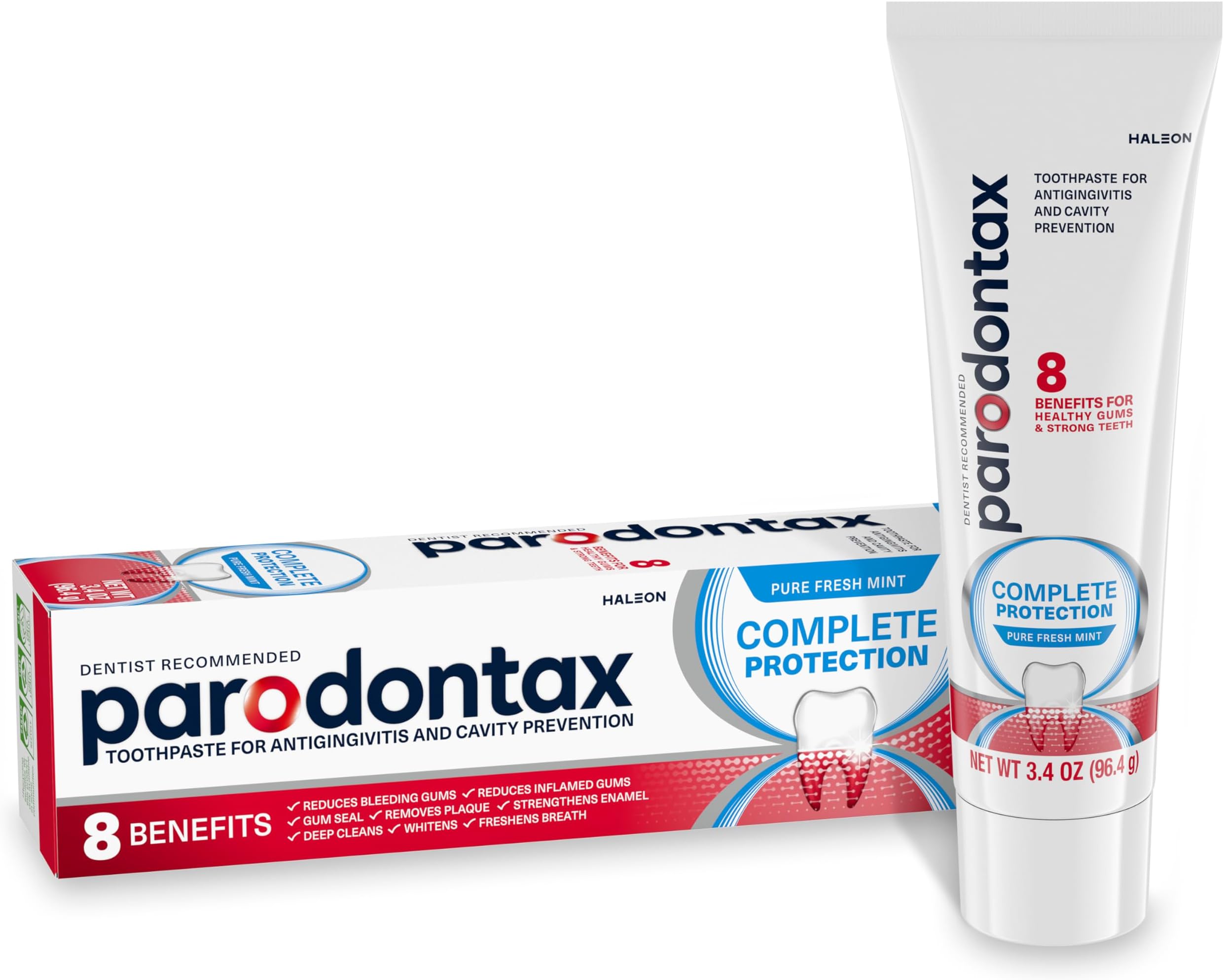 Complete Protection Toothpaste for Bleeding Gums, Pure Fresh Mint, 3.4 Ounce