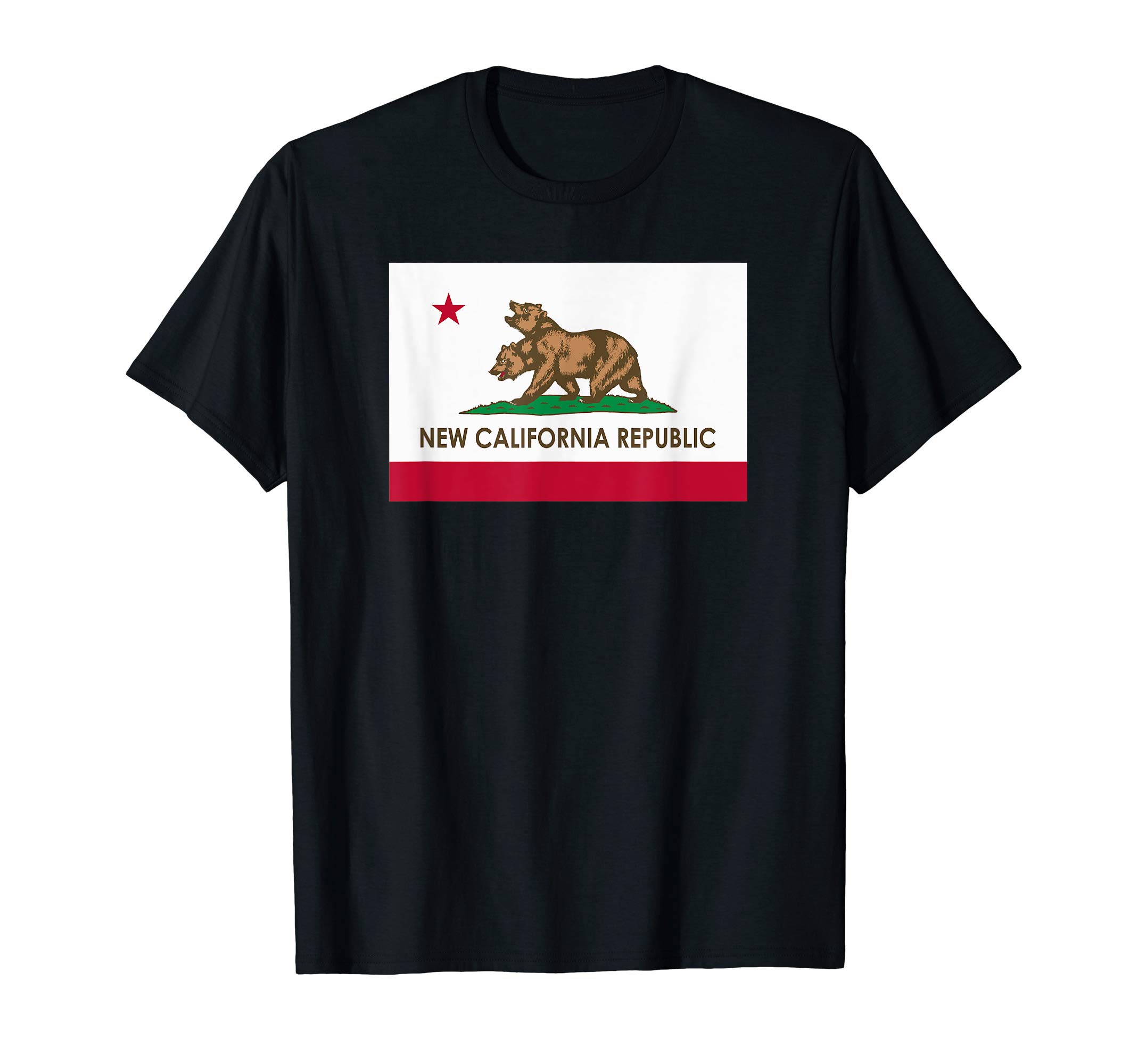 New California RepublicNCR Flag T-ShirtOEKO-TEX STANDARD 100