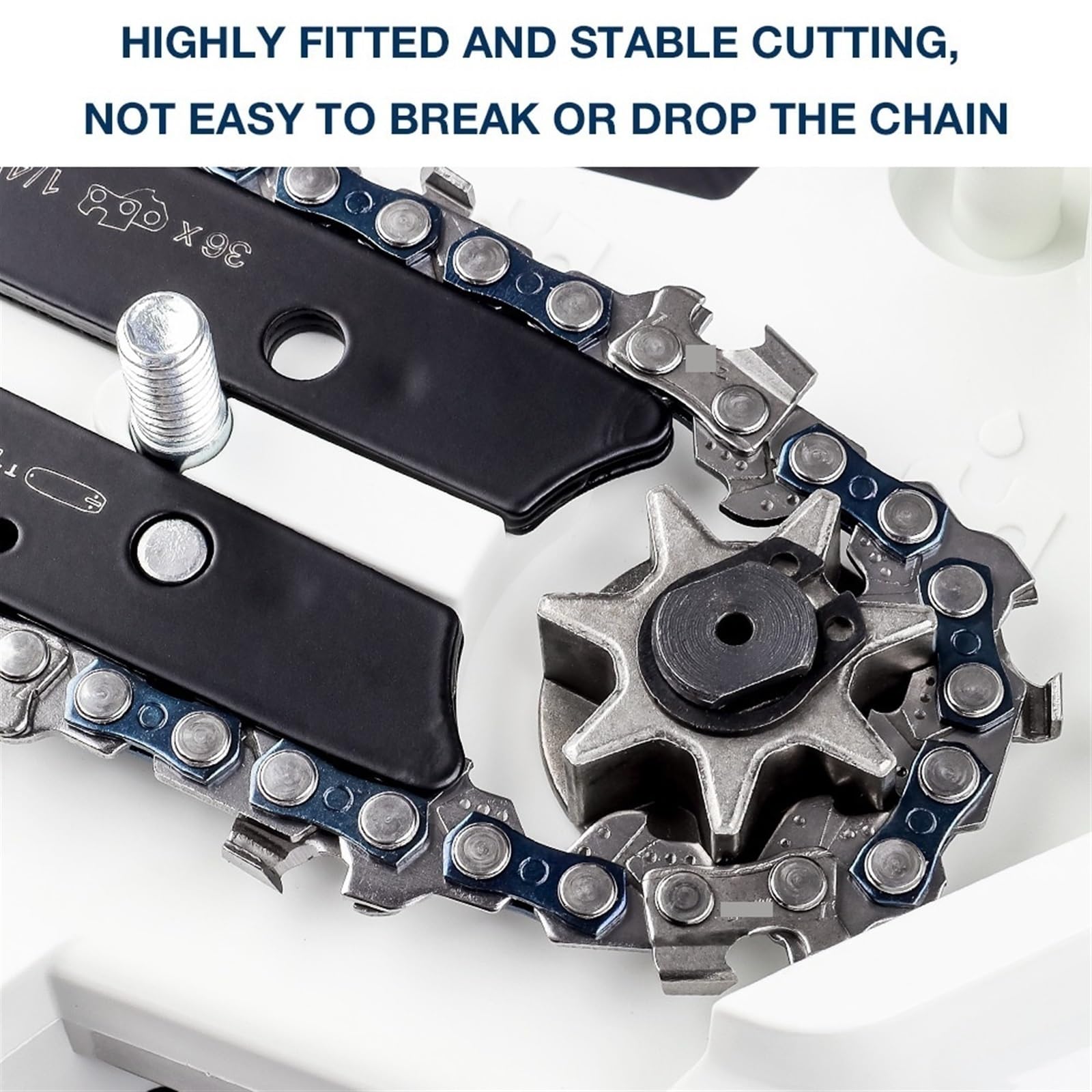Confezione da 12 catene di ricambio per motosega da 10,2 cm, per motoseghe da 12 mm (guida/catena), catene di ricambio per seghe da potatura senza fili, utensili da taglio