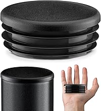 EMFA Bouchon pour Tube Rond 70 mm 5 pièces Noir Capuchon 7 cm