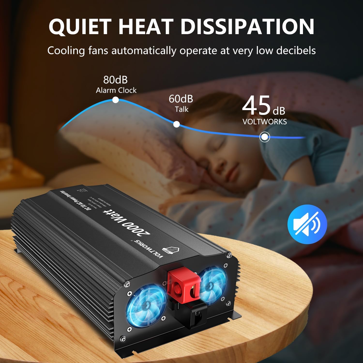 Quiet Power Inverter for Home and RV Use