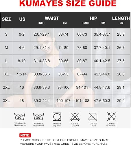 Miniatura 6 de KUMAYES Traje de sauna, chaleco de sudor, entrenador de cintura para mujer, 4 en 1, adelgazante, moldeador de cuerpo completo, camiseta de