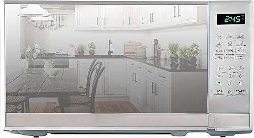 Total Chef Horno microondas de 0.7 pies cúbicos - Microondas compacto de encimera, pequeño electrodoméstico de cocina de acero inoxidable con toque