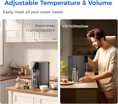 Miniatura 7 de Calor instantáneo Sistema de ósmosis inversa Waterdrop C1-G para encimera, certificado NSFANSI 58 y 372, filtro de agua de ósmosis inversa de 6