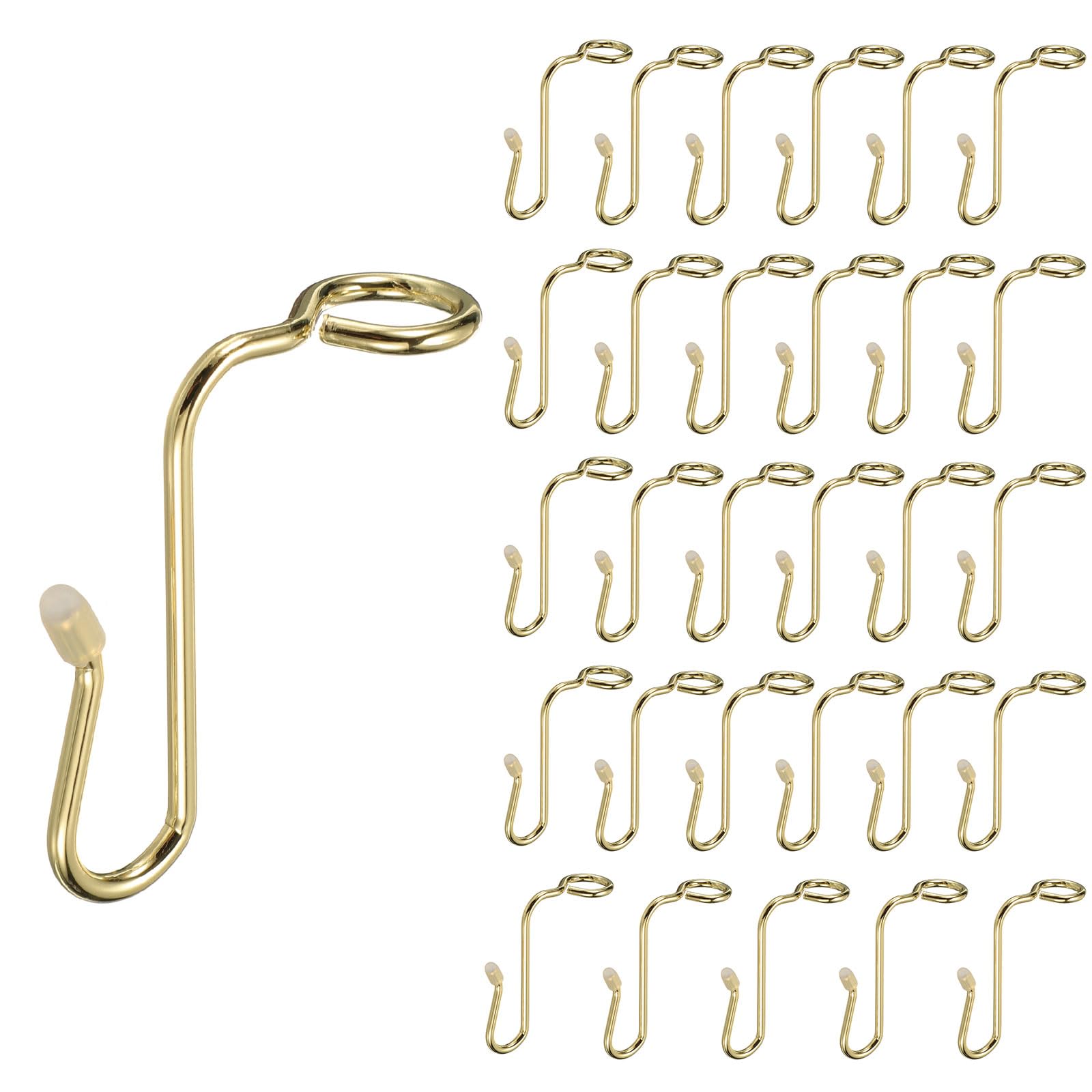 Crochets en métal dorés uxcell pour cintres de luxe en bois, pack de 30