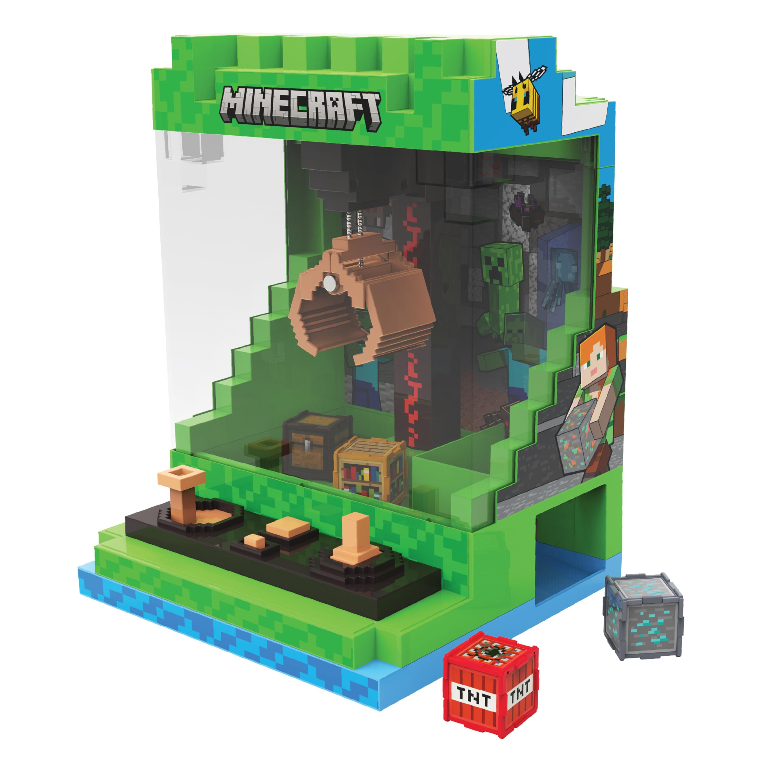 Merchant Ambassador x Minecraft Arcade Claw Crane Overworld Desktop Game Machine