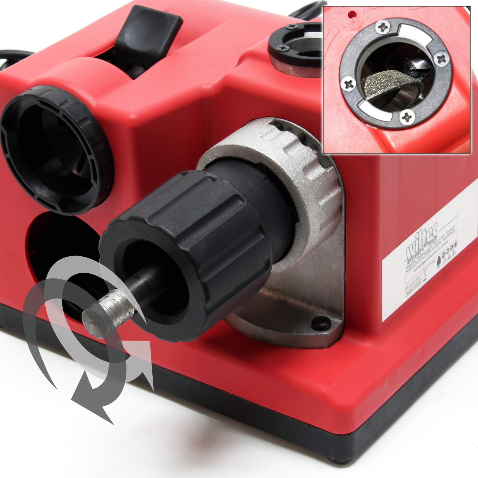 Affilatrice per punte trapano 3-13 mm 80W 4200 giri/min Utensile affila punte metallo